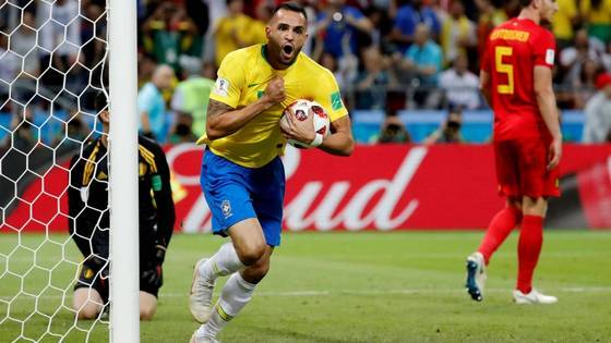 Renato Augusto fez o gol brasileiro diante da Bélgica Toru Hanai-Reuters -