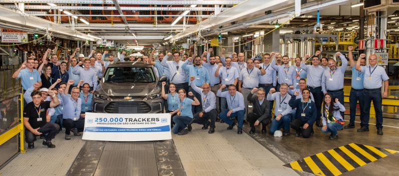 Chevrolet Tracker celebra 250 mil unidades produzidas em SP