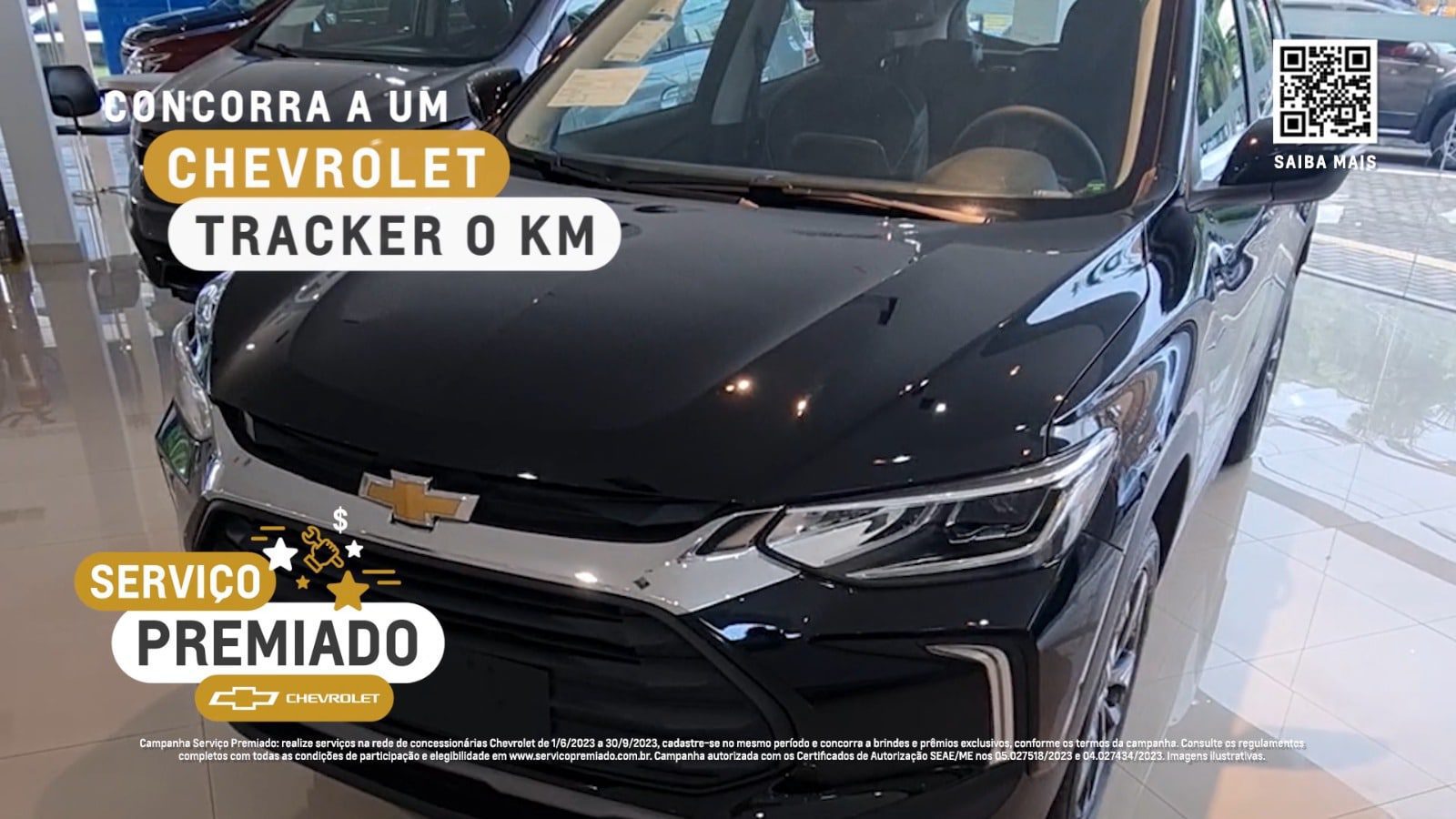 Serviço premiado Chevrolet sorteia um Tracker 0 km