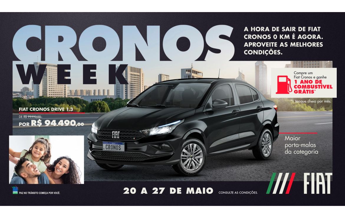 Últimas horas do Fiat Cronos Week 2024