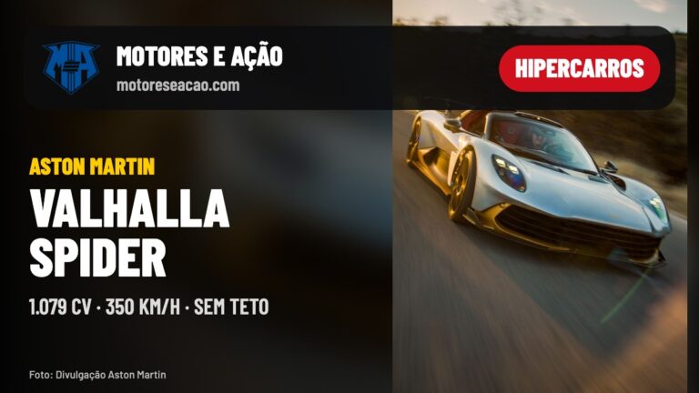 Aston Martin Valhalla Spider: o híbrido de 1.079 cv agora sem teto e a 350 km/h