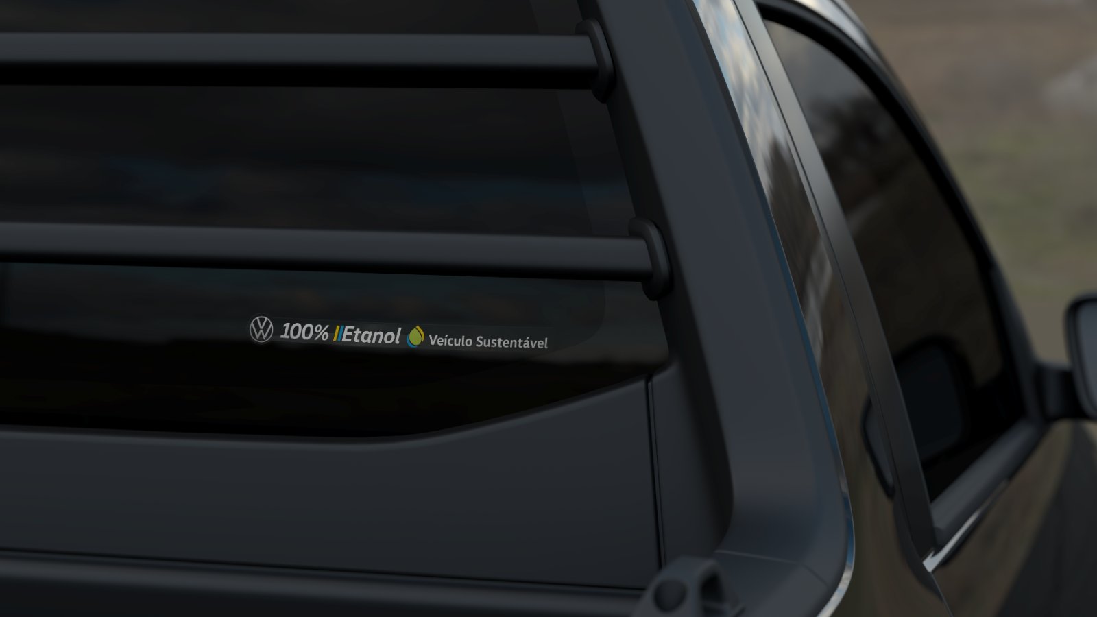 Adesivo 100% Etanol na Saveiro Robust